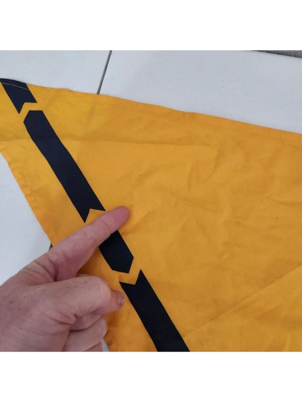 Cub Scouts Wolf Neckerchief Yellow & Blue Triangle Scarf With Wolf Logo For Yout